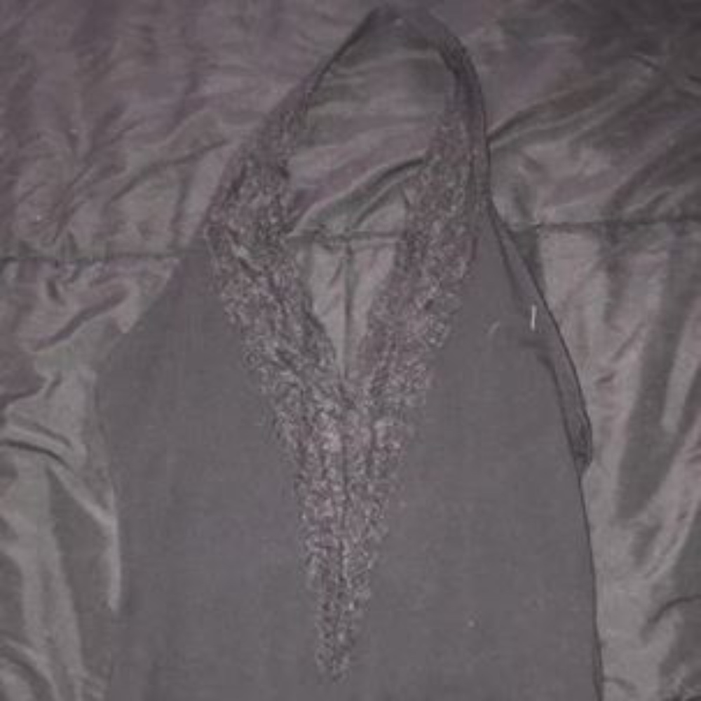 Black lace body suit